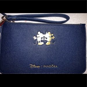 Disney + Pandora Minnie and Mickey Zipper Wristlet